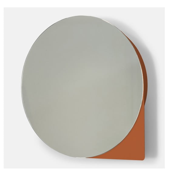 Metalni zidni/s ogledalom kupaonski ormarić boje terakote 55x55 cm Sonnet – Spinder Design-image-3