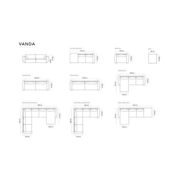 Ciglasti tabure od šenila Vanda – Mazzini Sofas-image-4
