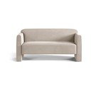 Bež baršunasti sofa 140 cm Abby – Micadoni 