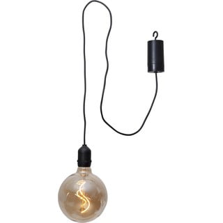 Smeđa vanjska LED svjetiljka Star Trading Glassball, duljina 1 m