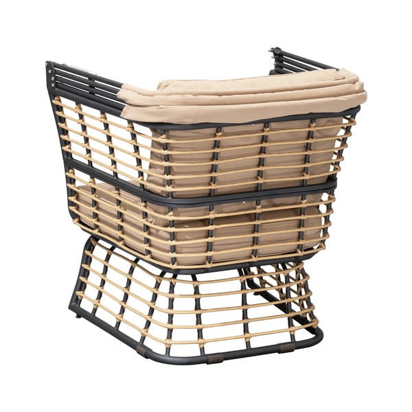 Bež metalna vrtna fotelja Paros – Garden Pleasure-image-2