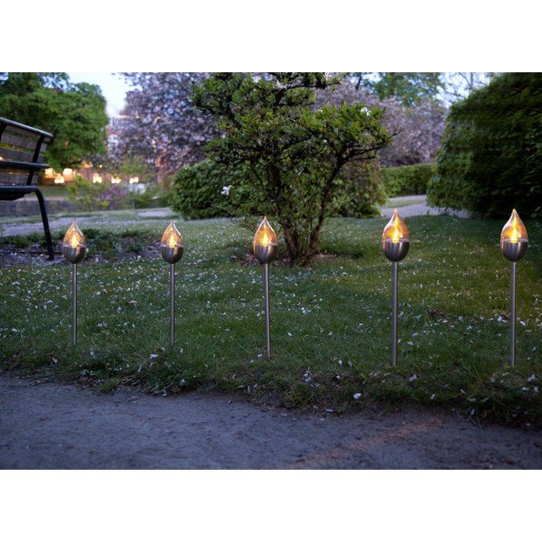 LED utične vanjske svjetiljke u setu 3 kom sa solarnim panel (visina 40 cm) Olympus – Star Trading-image-4