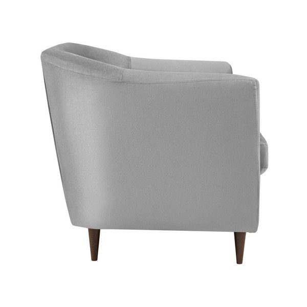 Siva sofa od baršuna Kooko Home Glam, 125 cm-image-3