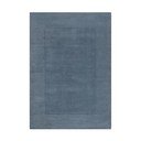 Tamno plavi ručno rađen vunen tepih 120x170 cm Textured Wool Border – Flair Rugs