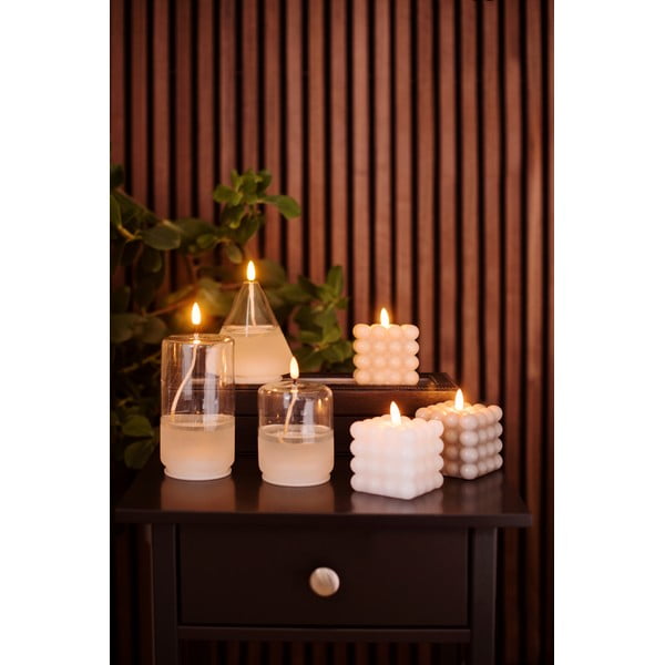 Bijela LED svijeća u Star Trading Flamme Float staklu, visina 17,5 cm-image-2