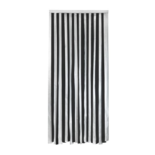 Crna/u srebrnoj boji termo izolacijska zavjesa za vrata 90x200 cm – Maximex