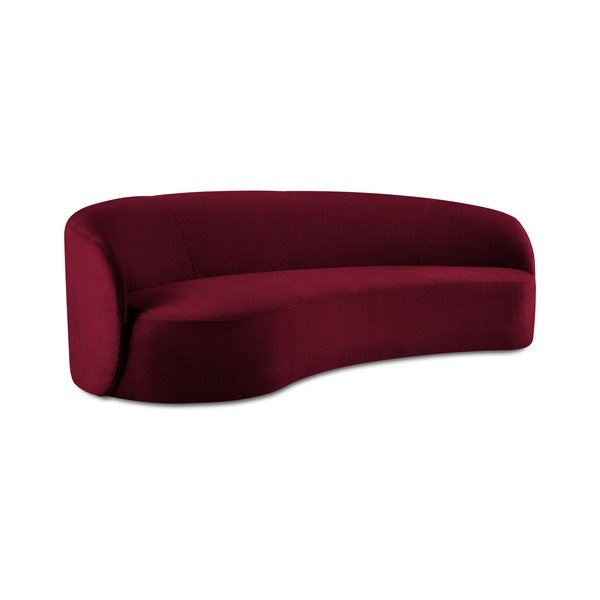 Bordo baršunasta asimetrična sofa Mazzini Sofas Debbie, lijevo-image-2