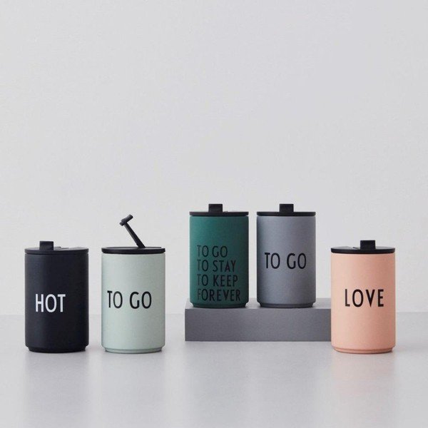 Zelena termo šalica 350 ml To Go – Design Letters-image-1