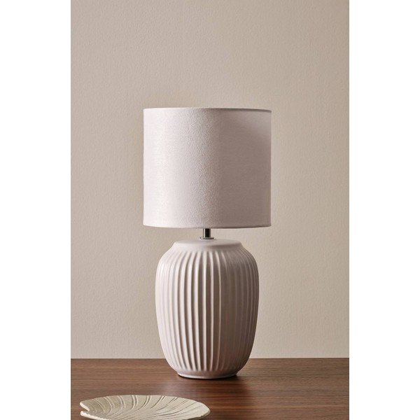Bijela stolna lampa keramička (visina 41 cm) Karlsson – Jotex-image-4