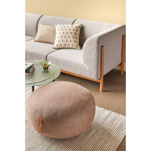 Svijetlosmeđi puf Hübsch Turenio, ø 70 cm-image-1
