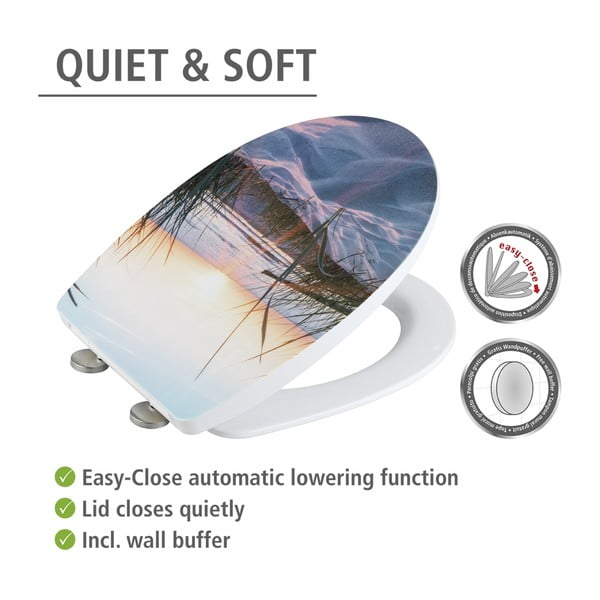 WC daska s automatskim zatvaranjem 36,5 x 45 cm Baltic – Wenko-image-4