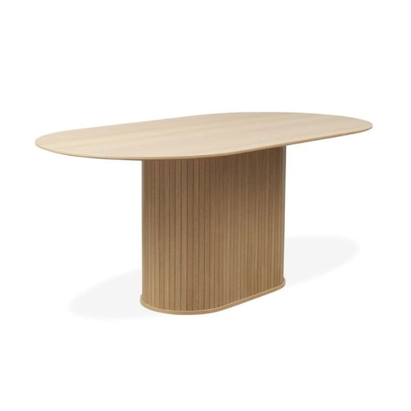 Blagovaonski stol s pločom stola u dekoru hrasta 95x180 cm Nola – Unique Furniture-image-3