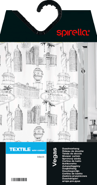 Tuš zavjesa 180x200 cm Vegas – Spirella-image-1