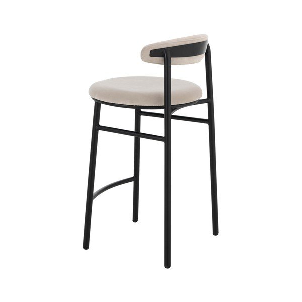 Bež metalna barska stolica (visine sjedala 66 cm) Doggi – Ellos Home-image-3