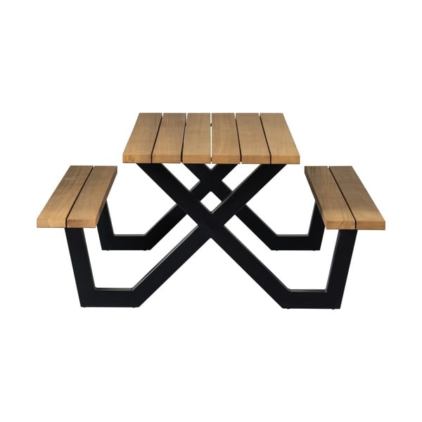 Vrtni blagovaonski stol s klupama WOOOD Tablo, 206 x 145 cm-image-3