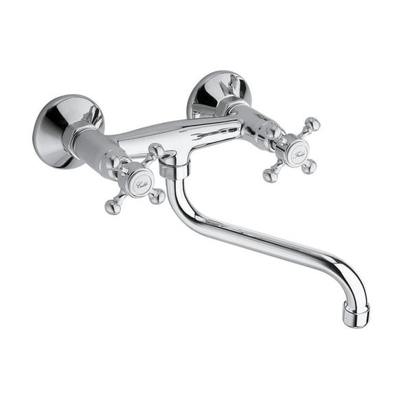 Zidna slavina za umivaonik u sjajno srebrnoj boji (s 1 izlazom) Antea – Sapho