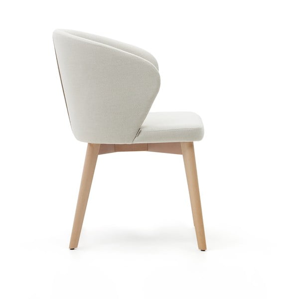 Krem podstavljena blagovaonska stolica Darice – Kave Home-image-3