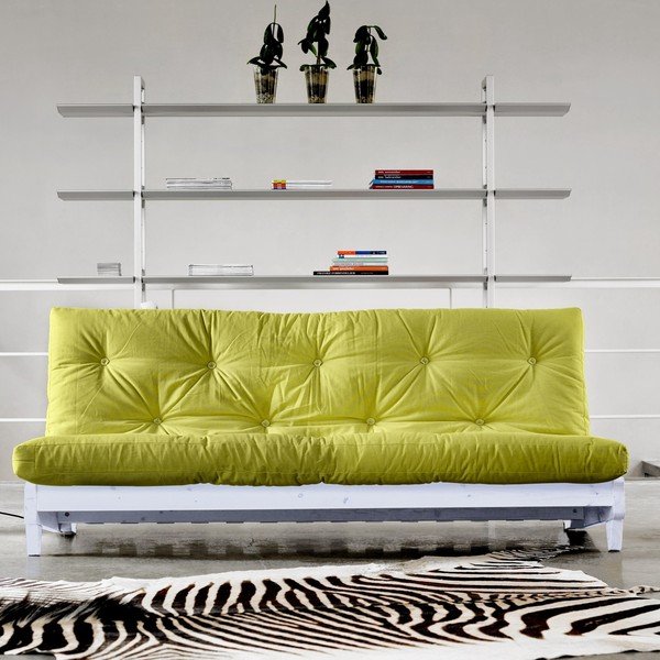 Sofa na razvlačenje Karup Fresh White / Pistachio-image-1