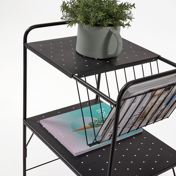 Crni mobilni stol La Forma Strahan-image-1