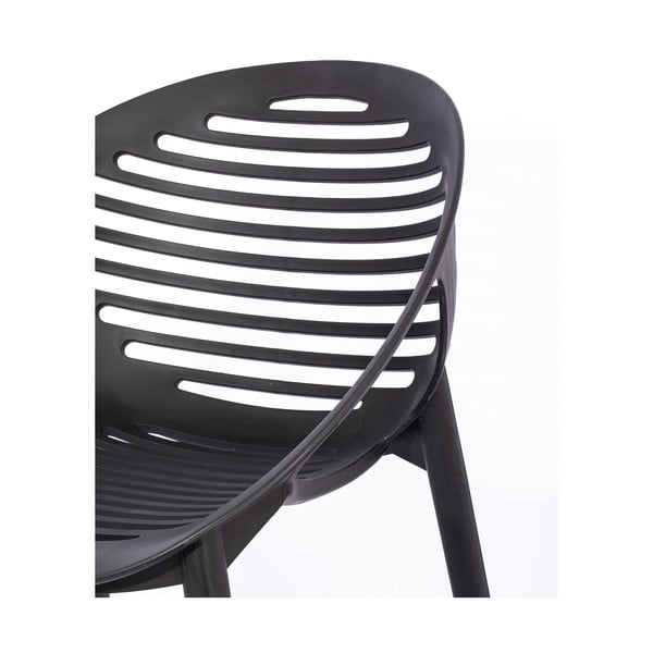 Vrtni blagovaonski set za 4 osobe s crnim stolicama Joanna i stolom Viking, 90 x 150 cm-image-4