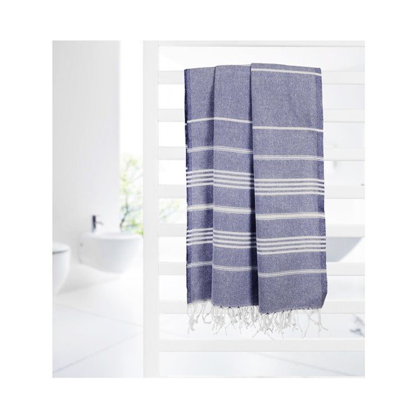 Tamnoplavi hamam ručnik Kate Louise Classic, 180 x 100 cm-image-3