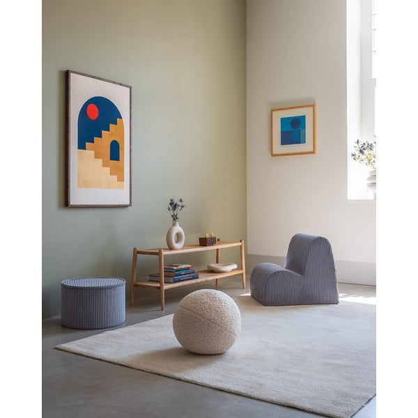 Plava dječja fotelja od samta Cloud – Wigiwama-image-2