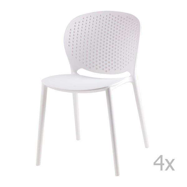 Set od 4 bijele blagovaonske stolice sømcasa Betsy