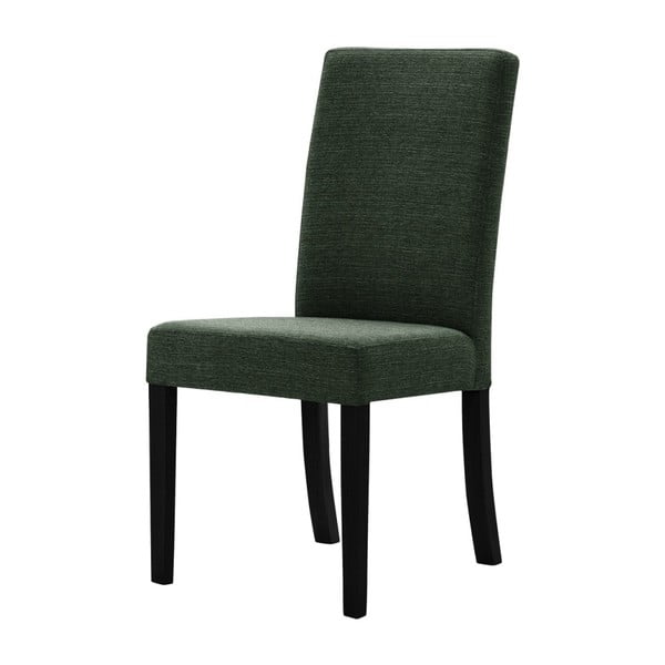 Zelena stolica s nogama od crne bukve Ted Lapidus Maison Tonka