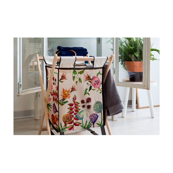 Košara za odlaganje s konstrukcijom od borovine Madre Selva Flores Salvajes, 50 l-image-1