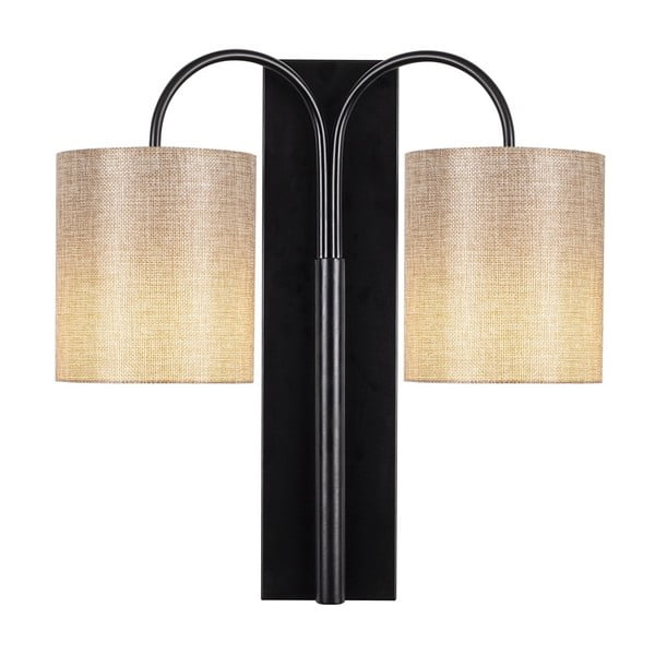 Crna metalna zidna svjetiljka Opviq lights Aristo-image-1