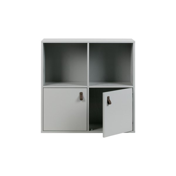Siva modularna biblioteka od masivnog bora 81x81 cm Vt – vtwonen-image-2