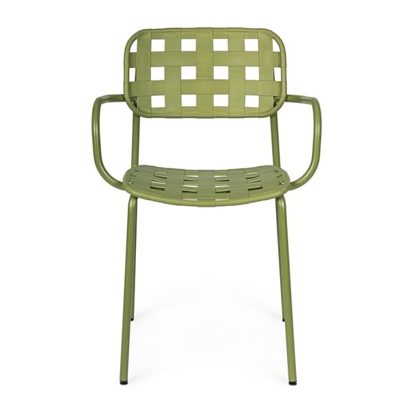 Zelene metalne vrtne stolice u setu 4 kom Clover   – Bizzotto-image-1