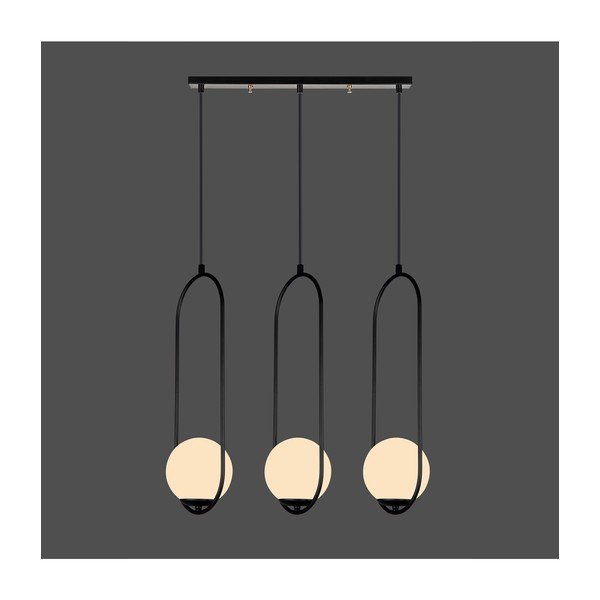 Crna viseća svjetiljka Squid Lighting Arch, visina 146 cm-image-1
