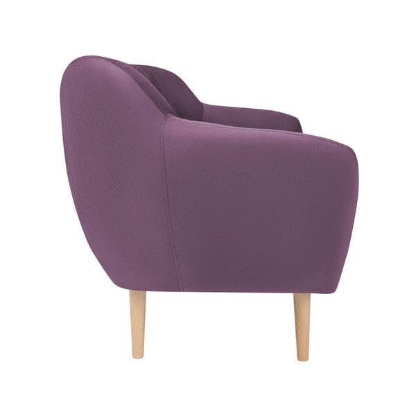 Sofa od ljubičastog baršuna Mazzini Sofas Sardaigne, 158 cm-image-2