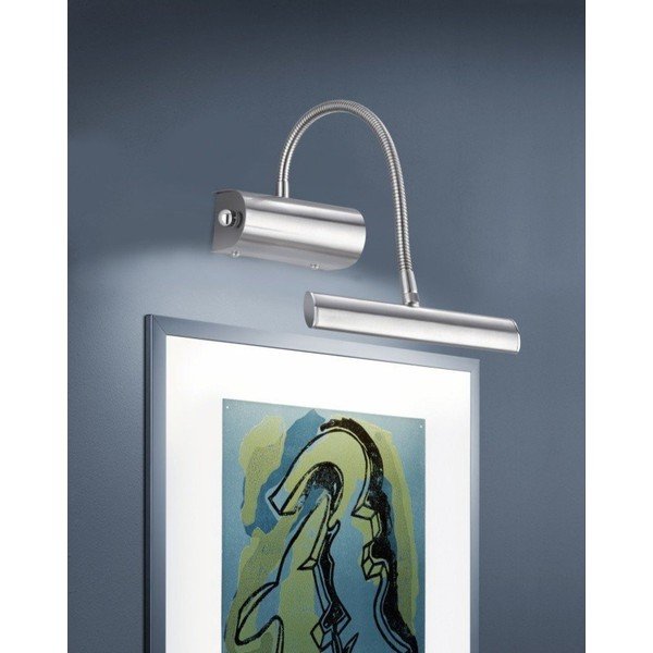 LED zidna lampa sa savitljivom konstrukcijom/s mogućnosti zatamnjivanja u srebrnoj boji Curtis – Trio-image-1