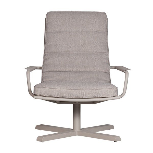 Svijetlo siva metalna vrtna fotelja Coosa – Exotan-image-2