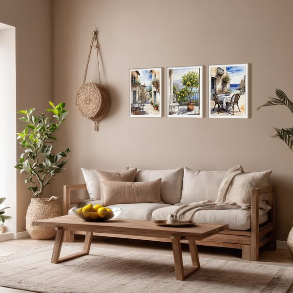 Slike u setu 3 kom 30x40 cm Tuscany – knor-image-1