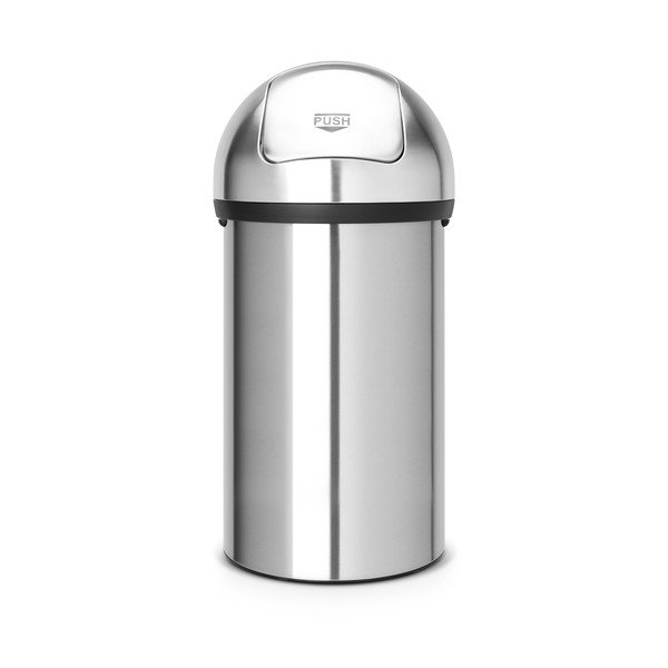 Željezna kanta za smeće u mat srebrnoj boji 60 l Push Bin – Brabantia