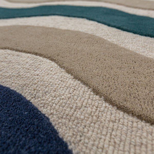 Plava ručno rađena vunena staza 80x300 cm Cascade Wool – Flair Rugs-image-4