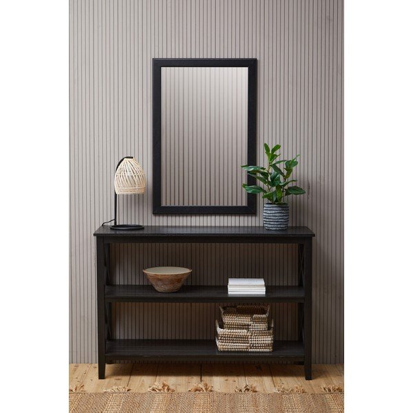 Crni regal od masivnog bora 120x81x40 cm Heritage – Premier Housewares-image-4