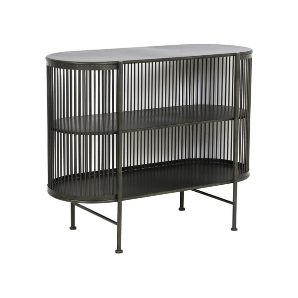 Crna metalna komoda 100x80 cm Yinthe - Light & Living-image-3