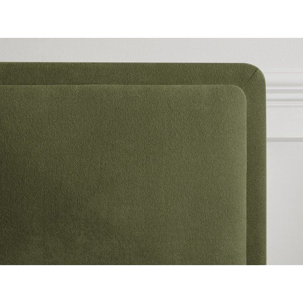 Zeleni podstavljeni tapecirani bračni krevet s podnicom 140x190 cm Mara – Bobochic Paris-image-3
