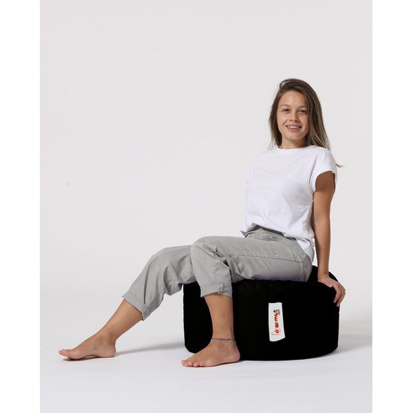 Crni vrtni tabure Round – Floriane Garden-image-1