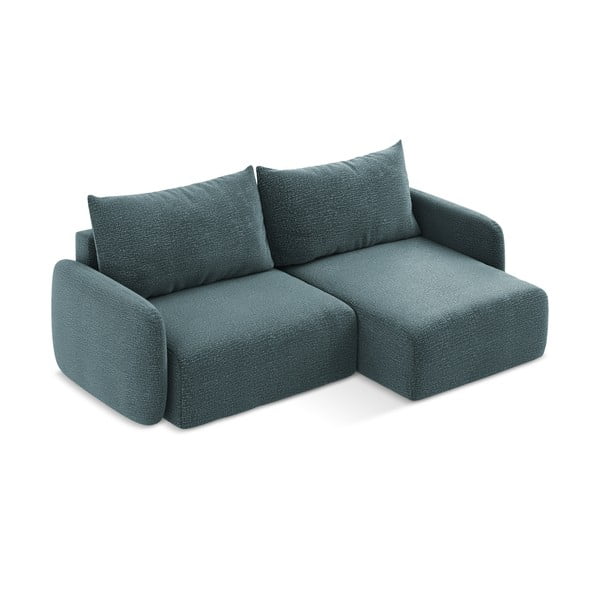 Tirkizna sklopiva/s prostorom za odlaganje kutna garnitura (s desnim kutom) Kalena – Makamii-image-3