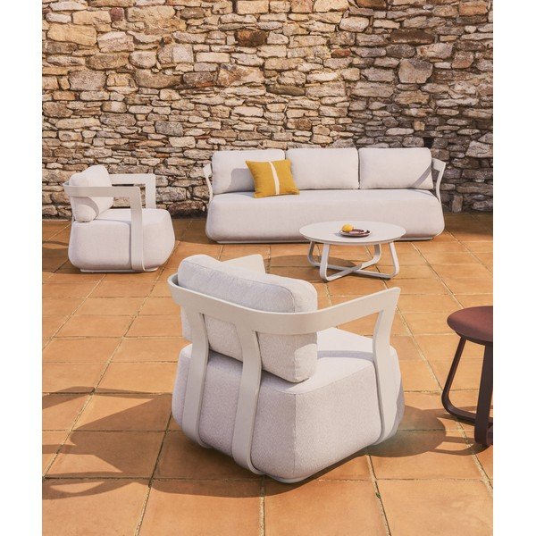 Bež podstavljena vrtna sofa Tamaris – Kave Home-image-2