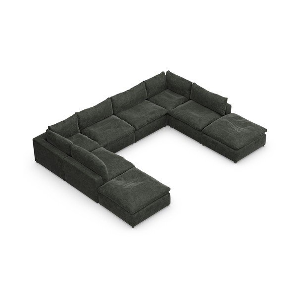 Tamno siva kutna garnitura (u obliku slova "U") Moonlight – Furninova -image-3