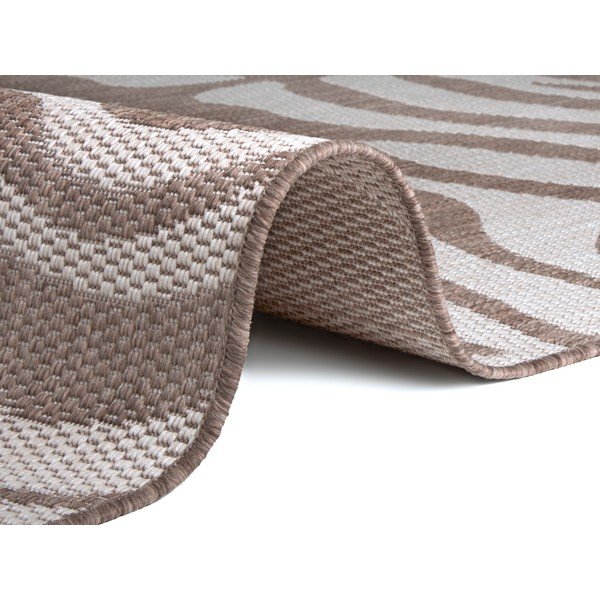 Brown-Beige Vanjski tepih Ragami Safari, 80 x 150 cm-image-1