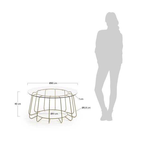 Stol za kavu Kave Home Paradigm, ø 80 cm-image-4