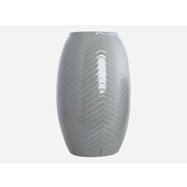 Vaza Zig Zag XL, hladno siva