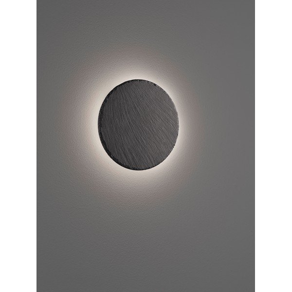 Crna LED zidna lampa s mogućnosti zatamnjivanja ø 20 cm Raven – Trio-image-1